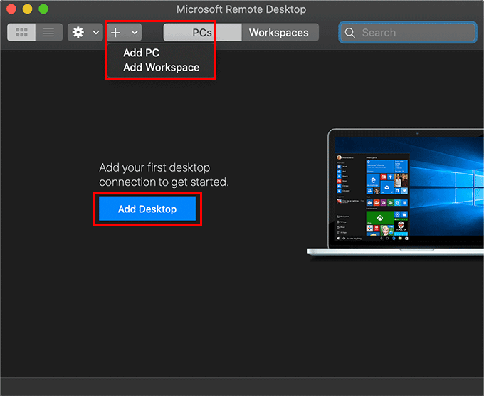microsoft remote desktop connection client for mac windows 10